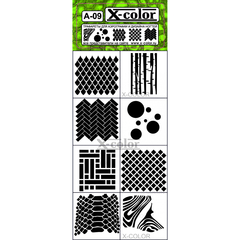 Трафарет для аэрографии A09, X-color, назначение