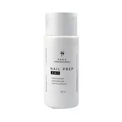Универсальное средство Saga Professional Nail Prep 3в1, 200 мл, Выбор объема: 200 мл, назначение
