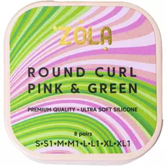 Валики для ламинирования ZOLA, Round Curl Pink&Green (S, S1, M, M1, L, L1, XL, XL1), назначение