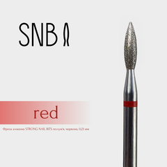 Фреза алмазна STRONG NAIL BITS полум'я червоне 0,23 мм, Інший варіант: 1 шт, призначення