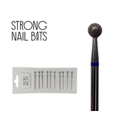 Фреза алмазна STRONG NAIL BITS шар синя 0,40 см SET 10 шт, Інший варіант: SET (10 шт)