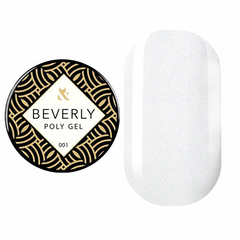 F.O.X PolyGel Beverly №001, молочный с микроблеском, 30 мл