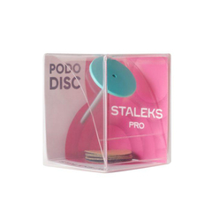 Диск педикюрный пластиковый Staleks PODODISC EXPERT М со сменным файлом 180 грит 5 шт (20 мм)