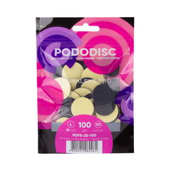 Сменные файлы на мягкой основе для педикюрного диска PODODISC STALEKS PRO L 100 грит (50 шт)