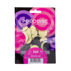 Сменные файлы на мягкой основе для педикюрного диска PODODISC STALEKS PRO L 240 грит (50 шт)
