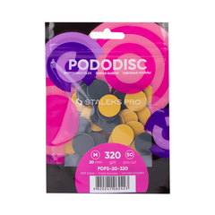 Сменные файлы на мягкой основе для педикюрного диска PODODISC STALEKS PRO M 320 грит (50 шт)