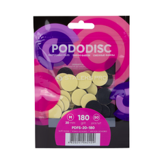Сменные файлы на мягкой основе для педикюрного диска PODODISC STALEKS PRO M 180 грит (50 шт)