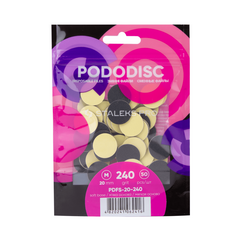 Сменные файлы на мягкой основе для педикюрного диска PODODISC STALEKS PRO M 240 грит (50 шт)