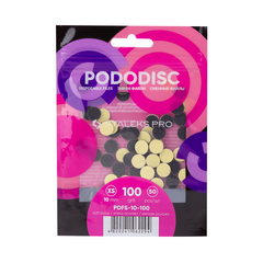 Сменные файлы на мягкой основе для педикюрного диска PODODISC STALEKS PRO XS 100 грит (50 шт)