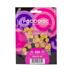 Сменные файлы на мягкой основе для педикюрного диска PODODISC STALEKS PRO XS 320 грит (50 шт)