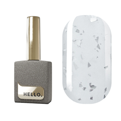 Топ HELLO Silver matte матовый без липкого слоя, 15 мл