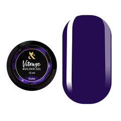 Гель витражный F.O.X Builder gel, Violet, 15 ml