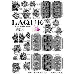 LAQUE слайдер дизайн для ногтей №314 (снежинки)