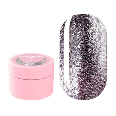 Блестки для ногтей LUNA Platinum Gel №1, 5 мл