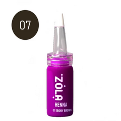 Хна профессиональная для бровей ZOLA Henna 07 Ebony Brown, 10 г