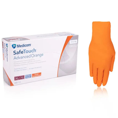 Рукавички нітрилові Medicom Orange XL (помаранчевий) щільність 5,0 г, Розмір: XL