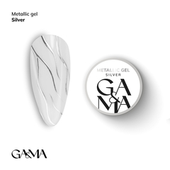GÉMELY ex GA&MA Metallic Gel Silver, 5 г, Выбор оттенка: Silver