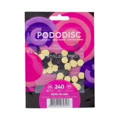 Сменные файлы на мягкой основе для педикюрного диска PODODISC STALEKS PRO XS 240 грит (50 шт)