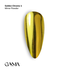 Втирка GÉMELY ex GA&MA №1, Golden chrome, 0,3 г, Выбор оттенка: №1