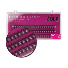 Ресницы-пучки ZOLA 20D (9mm)