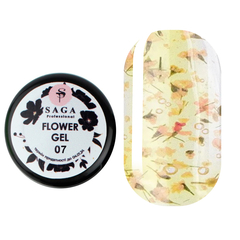 Гель SAGA Professional Flower Gel 7, 5 мл, Вибір відтінку: №7