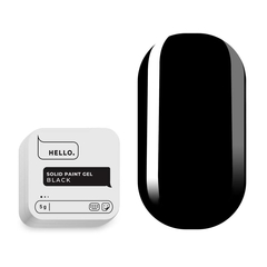 Гель-краска HEYLOVE Solid paint gel Black, 5 г, Выбор оттенка: Black