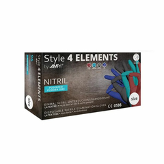 Рукавички нітрилові неопудрені MediOk Style 4 Elements, мікс кольорів, розмір S, Розмір: S