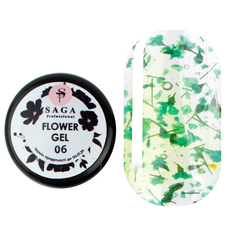 Гель SAGA Professional Flower Gel 6, 5 мл, Вибір відтінку: №6