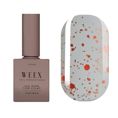 WEEX Velvet Red Top No Wipe - матовый топ с точками, 11 мл, назначение