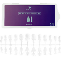 Гелеві типси DNKa Professional Nail Gel Tips Almond, 240 шт, призначення
