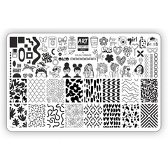 Пластина для стемпинга Art Stamping №0010