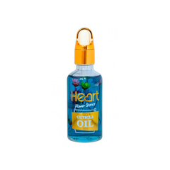 Цветочное масло для кутикул HEART, 30ml Vanilla (Синее)