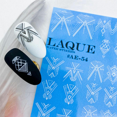 LAQUE слайдер-дизайн для ногтей AE-54 белый