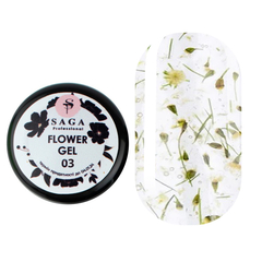 Гель SAGA Professional Flower Gel 3, 5 мл, Вибір відтінку: №3