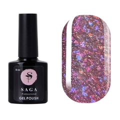 Гель-лак Saga Professional Fiery gel № 16 светоотражающий, 9 мл