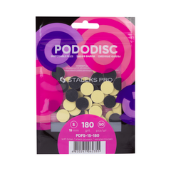Сменные файлы на мягкой основе для педикюрного диска PODODISC STALEKS PRO S 180 грит (50 шт)
