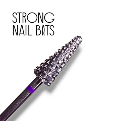 Фреза твердосплавная STRONG NAIL BITS PREMIUM конус фиолетовая 0,60 см