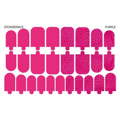 Стикеры Stickersspace на липкой основе Purple pedi