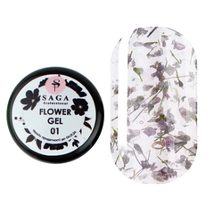 Гель SAGA Professional Flower Gel 1, 5 мл, Вибір відтінку: №1