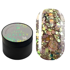 Гель Saga Professional Galaxy Glitter №16, 5 г