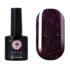 Гель-лак Saga Professional Fiery gel № 26 светоотражающий, 9 мл