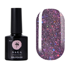 Гель-лак Saga Professional Fiery gel № 17 светоотражающий, 9 мл