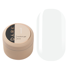 DARK Medium Gel №1, 30 мл, без пензлика, Вибір об'єму: 30 мл