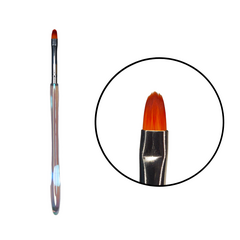 Кисть LillyBeauty гелевая, Овал, хрустальная ручка