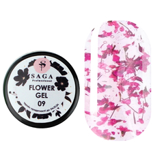 Гель SAGA Professional Flower Gel 9, 5 мл, Выбор оттенка: №9