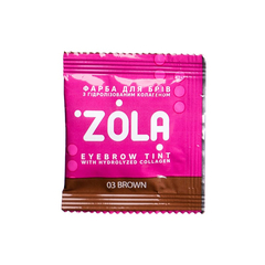 Краска для бровей ZOLA с коллагеном в саше Eyebrow Tint With Collagen 03, 5ml