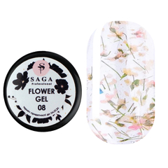 Гель SAGA Professional Flower Gel 8, 5 мл, Выбор оттенка: №8