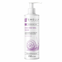 Крем для рук и ногтей с алантоином, экстрактом улитки и маслом карите Shelly, 250 мл, Выбор объема: 250 мл