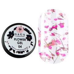 Гель SAGA Professional Flower Gel 4, 5 мл, Выбор оттенка: №4