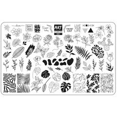 Пластина для стемпинга Art Stamping №0001